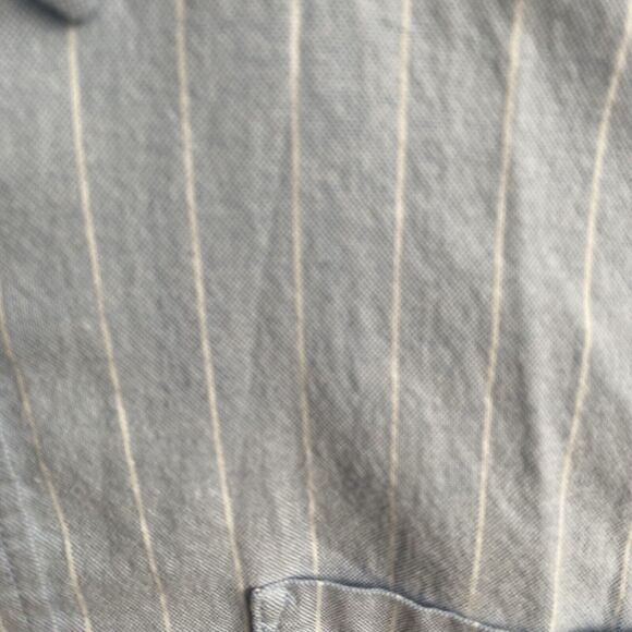 Faherty Mens XL Stretch Oxford Shirt 2.0 Blue White Striped Button Down Shirt - Picture 5 of 11